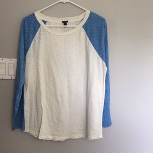 Jcrew Baseball long sleeve tee